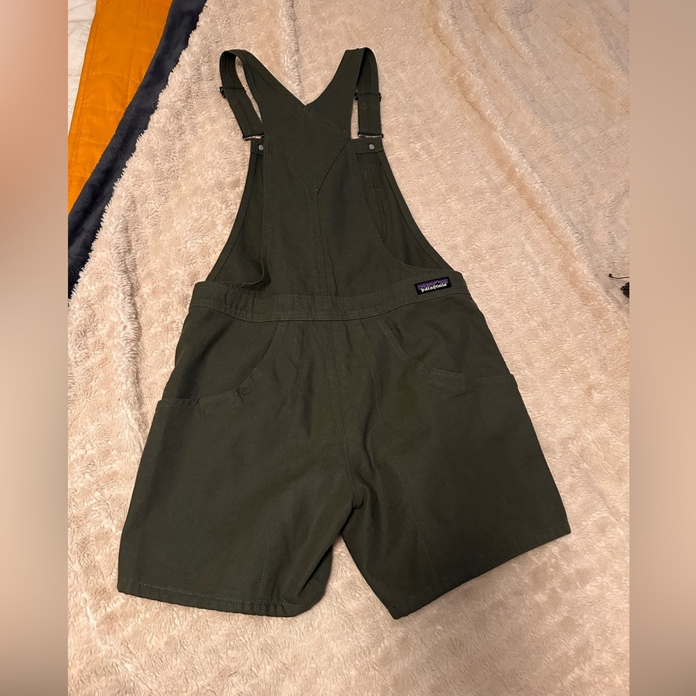 Patagonia Olive Green Short Overalls